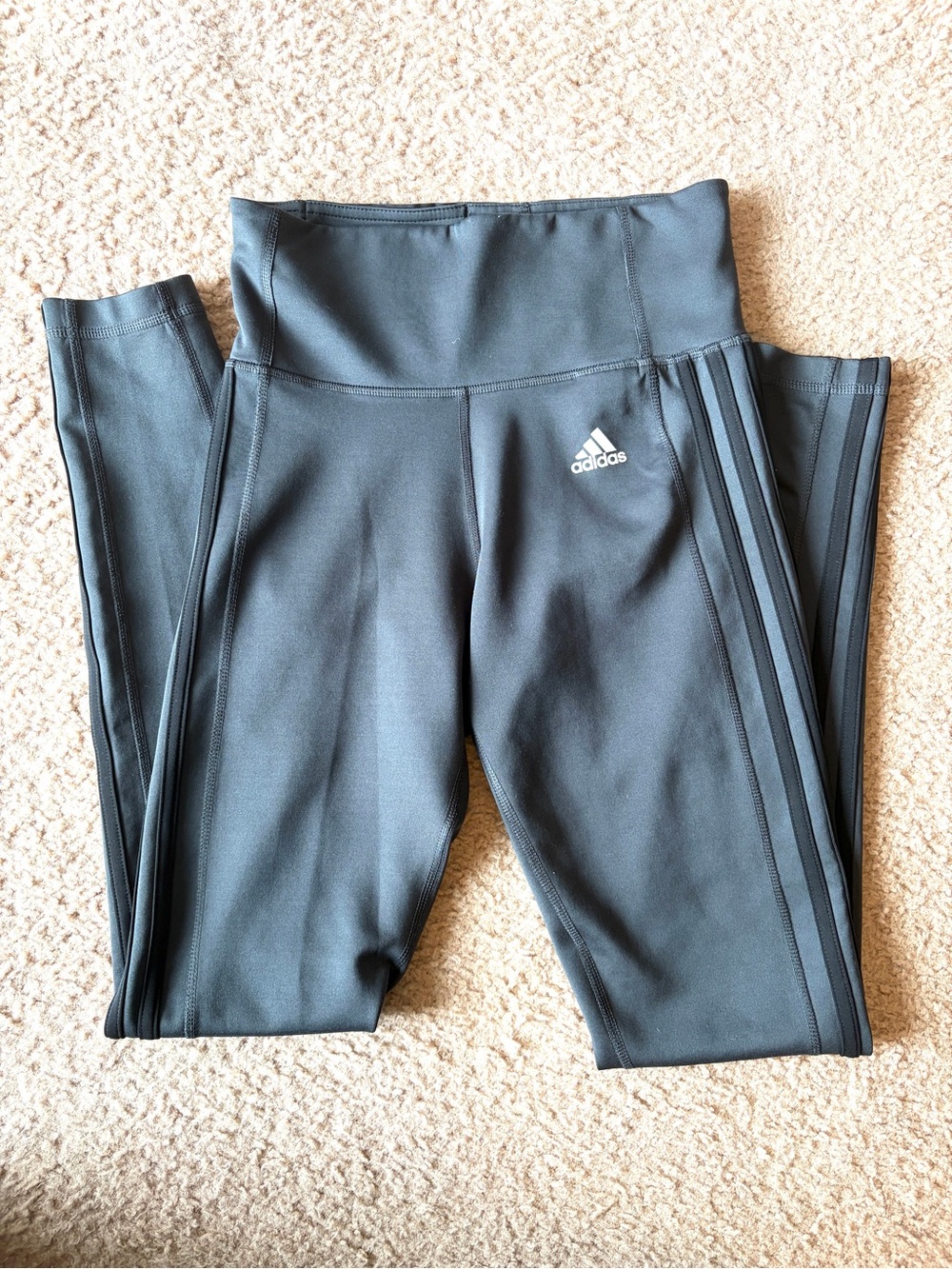 Excellent Condition Dark Gray Adidas Leggings